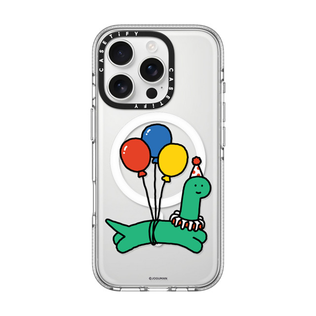 JOGUMAN x CASETiFY iPhone 16 Pro ケース Dinosaur,Dragon クリア クリア ケース MagSafe対応 Brachio in Circus Case Back to School JOGUMAN x CASETiFY iPhone 16 Pro ケース Dinosaur,Dragon クリア クリア ケース MagSafe対応 Brachio in Circus Case Back to School