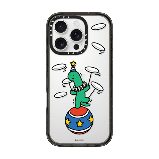 JOGUMAN x CASETiFY iPhone 16 Pro ケース Dinosaur,Dragon ブラック インパクトケース Brachio Show Time Case Back to School JOGUMAN x CASETiFY iPhone 16 Pro ケース Dinosaur,Dragon ブラック インパクトケース Brachio Show Time Case Back to School