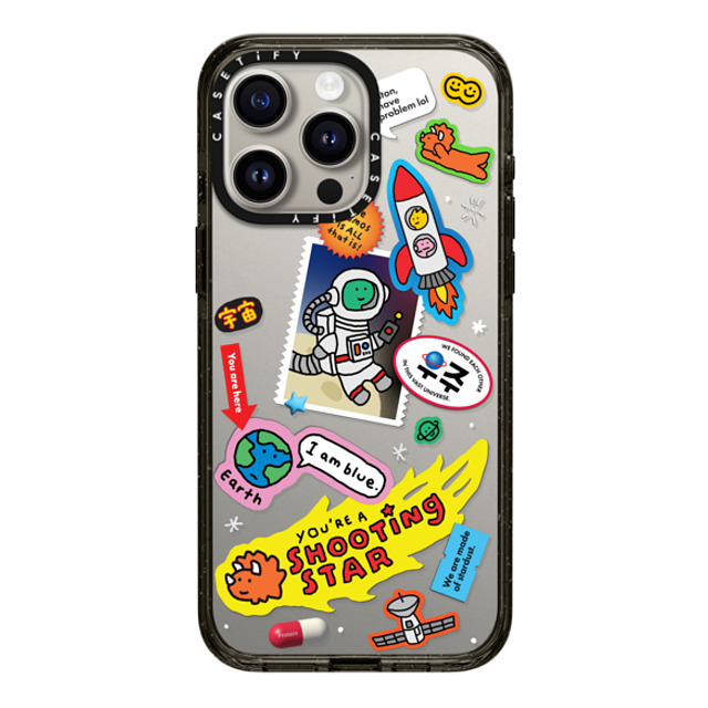 JOGUMAN x CASETiFY iPhone 15 Pro Max ケース ブラック インパクトケース Joguman Studio's Galaxy