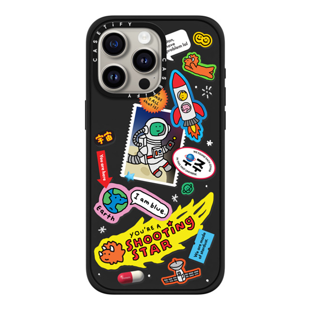 JOGUMAN x CASETiFY iPhone 15 Pro Max ケース マットブラック インパクトケース MagSafe対応 Joguman Studio's Galaxy