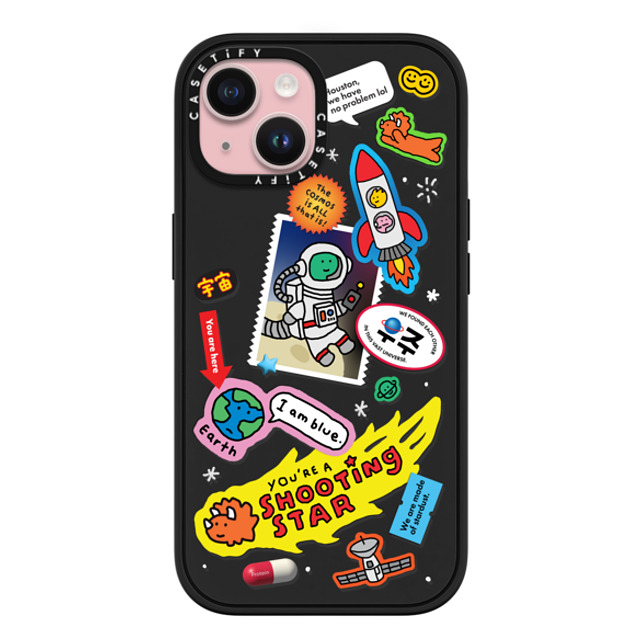 JOGUMAN x CASETiFY iPhone 15 ケース マットブラック インパクトケース MagSafe対応 Joguman Studio's Galaxy