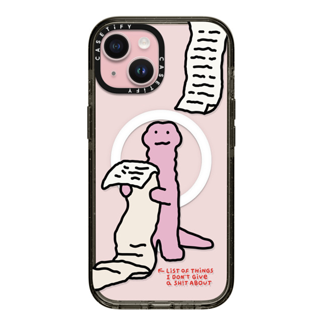 JOGUMAN x CASETiFY iPhone 15 Case Dinosaur,Animal Black Impact Case MagSafe Compatible A Very Long List Father's Day JOGUMAN x CASETiFY iPhone 15 Case Dinosaur,Animal Black Impact Case MagSafe Compatible A Very Long List Father's Day