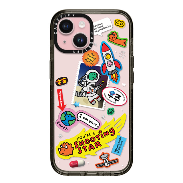 JOGUMAN x CASETiFY iPhone 15 ケース ブラック インパクトケース Joguman Studio's Galaxy