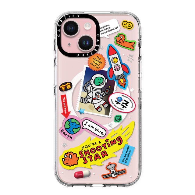 JOGUMAN x CASETiFY iPhone 15 ケース クリア クリア ケース MagSafe対応 Joguman Studio's Galaxy