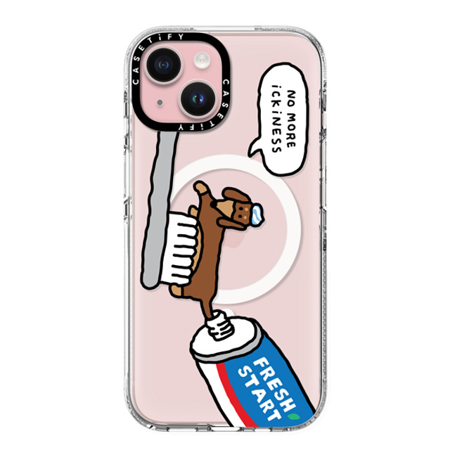 JOGUMAN x CASETiFY iPhone 15 ケース クリア クリア ケース MagSafe対応 Fresh start, Woody