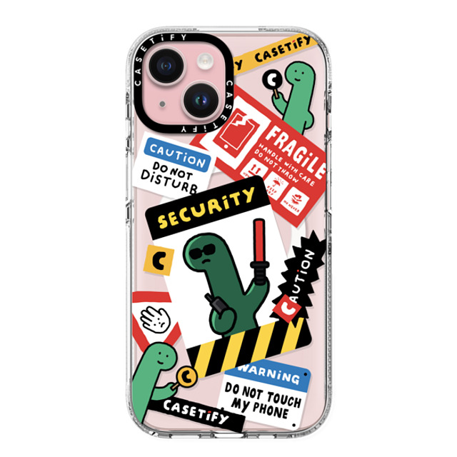 JOGUMAN x CASETiFY iPhone 15 ケース クリア クリア ケース MagSafe対応 Do not disturb