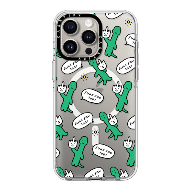 JOGUMAN x CASETiFY iPhone 15 Pro Max ケース クリア クリア ケース MagSafe対応 Talk to the hand