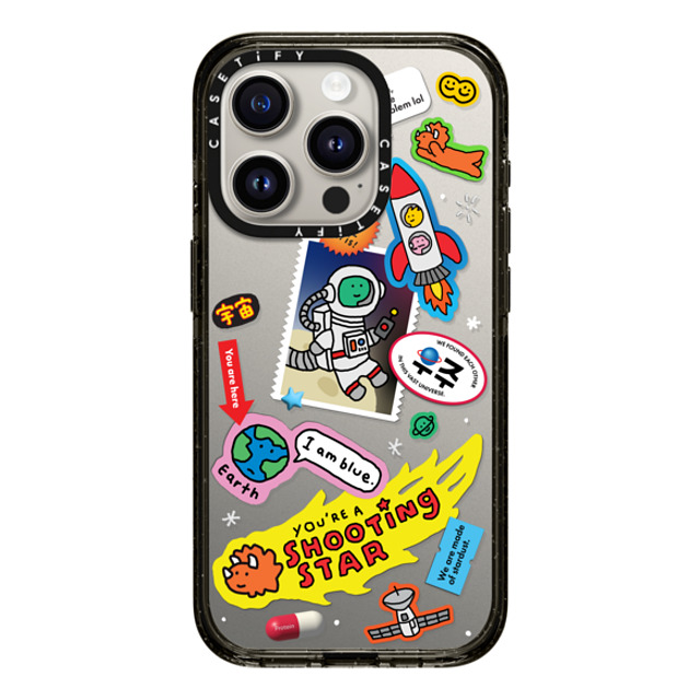 JOGUMAN x CASETiFY iPhone 15 Pro ケース ブラック インパクトケース Joguman Studio's Galaxy