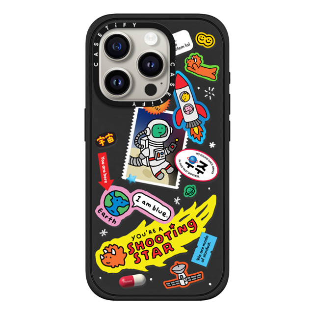 JOGUMAN x CASETiFY iPhone 15 Pro ケース マットブラック インパクトケース MagSafe対応 Joguman Studio's Galaxy