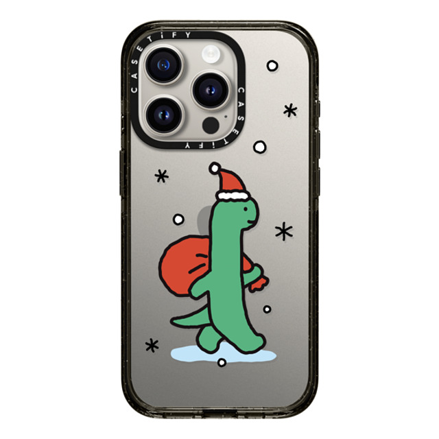 JOGUMAN x CASETiFY iPhone 15 Pro ケース ブラック インパクトケース Brachio becomes Santa