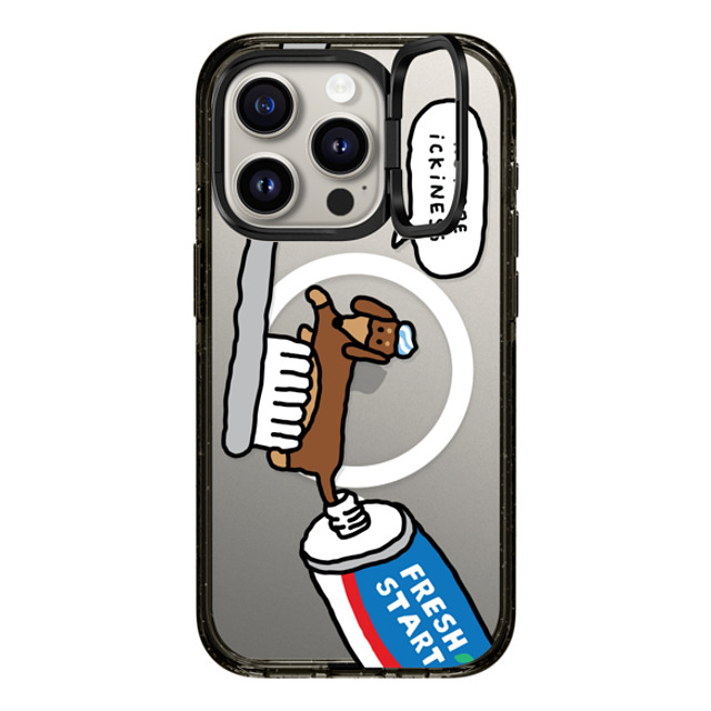 JOGUMAN x CASETiFY iPhone 15 Pro ケース Dog,Animal ブラック インパクトリングスタンドケース MagSafe対応 Fresh start, Woody Mother's Day JOGUMAN x CASETiFY iPhone 15 Pro ケース Dog,Animal ブラック インパクトリングスタンドケース MagSafe対応 Fresh start, Woody Mother's Day