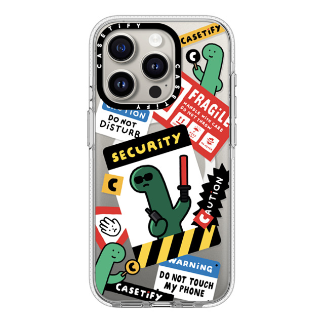 JOGUMAN x CASETiFY iPhone 15 Pro ケース クリア クリア ケース MagSafe対応 Do not disturb