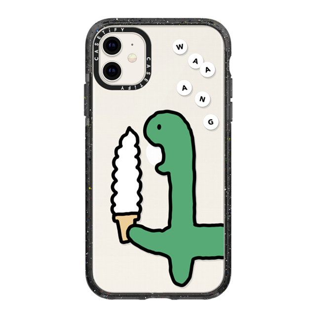 JOGUMAN x CASETiFY iPhone 11 ケース ブラック インパクトケース Soft Serve Brachio