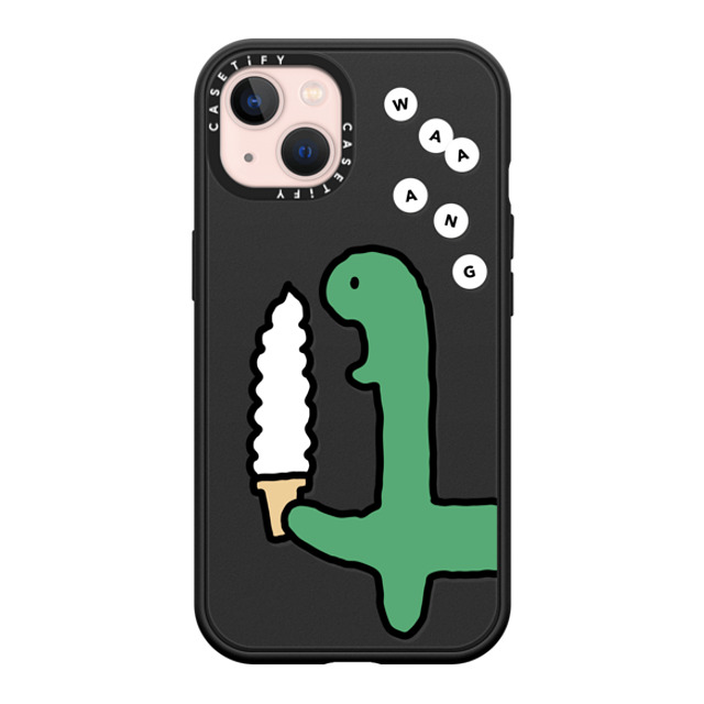 JOGUMAN x CASETiFY iPhone 13 ケース マットブラック インパクトケース MagSafe対応 Soft Serve Brachio