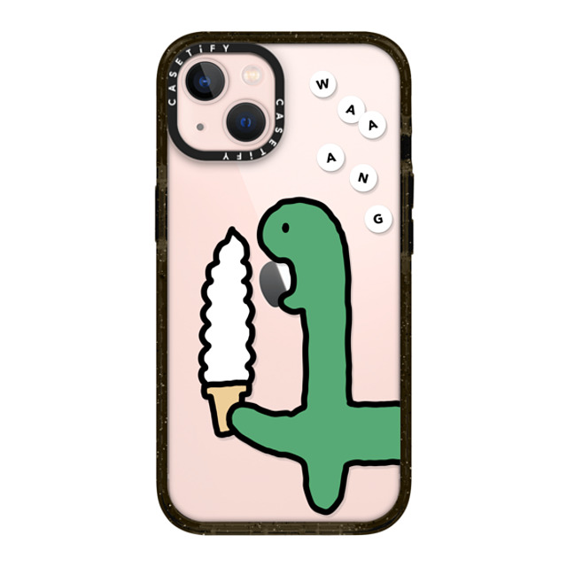 JOGUMAN x CASETiFY iPhone 13 ケース ブラック インパクトケース Soft Serve Brachio