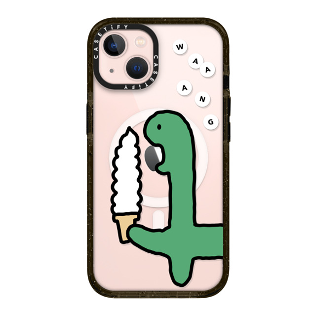 JOGUMAN x CASETiFY iPhone 13 ケース ブラック インパクトケース MagSafe対応 Soft Serve Brachio