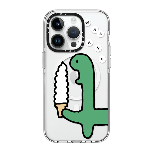 JOGUMAN x CASETiFY iPhone 14 Pro Case Clear Clear Case MagSafe Compatible Soft Serve Brachio JOGUMAN x CASETiFY iPhone 14 Pro Case Clear Clear Case MagSafe Compatible Soft Serve Brachio