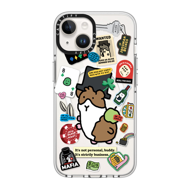 JOGUMAN x CASETiFY iPhone 14 Case Clear Clear Case MagSafe Compatible Rigatoni the Guinea Pig JOGUMAN x CASETiFY iPhone 14 Case Clear Clear Case MagSafe Compatible Rigatoni the Guinea Pig