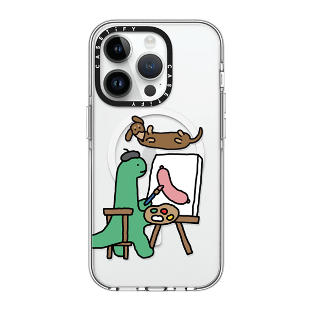 JOGUMAN x CASETiFY iPhone 14 Pro ケース クリア クリア ケース MagSafe対応 Draw Me