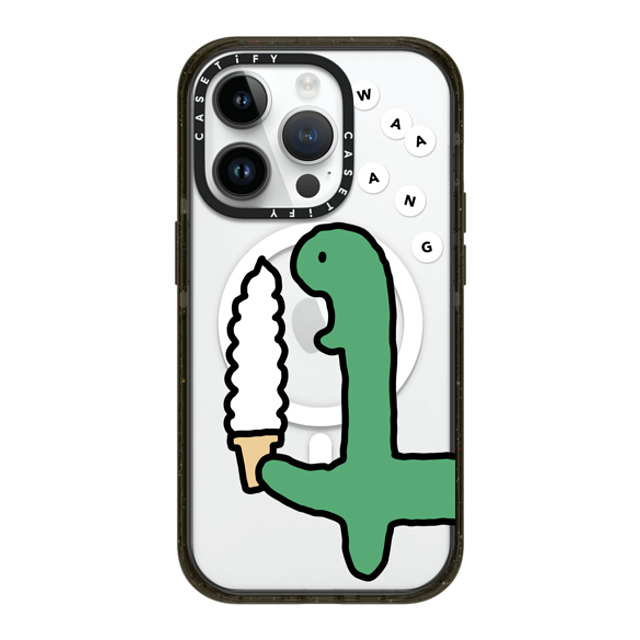 JOGUMAN x CASETiFY iPhone 14 Pro ケース ブラック インパクトケース MagSafe対応 Soft Serve Brachio