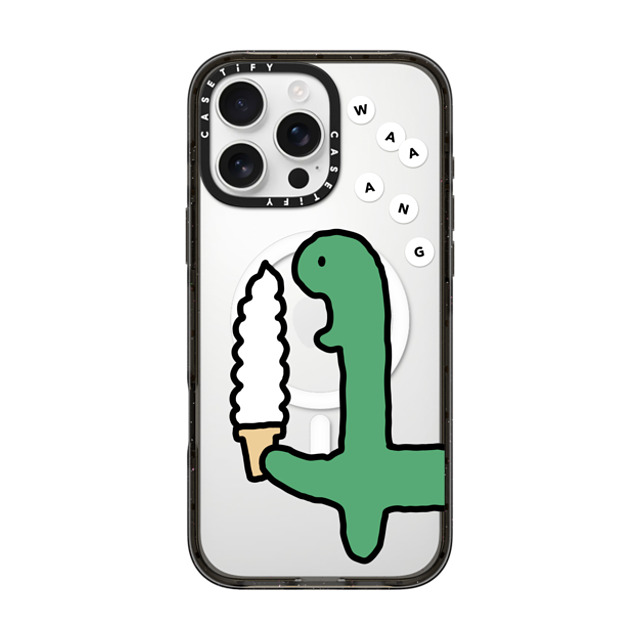 JOGUMAN x CASETiFY iPhone 16 Pro Max ケース ブラック インパクトケース MagSafe対応 Soft Serve Brachio