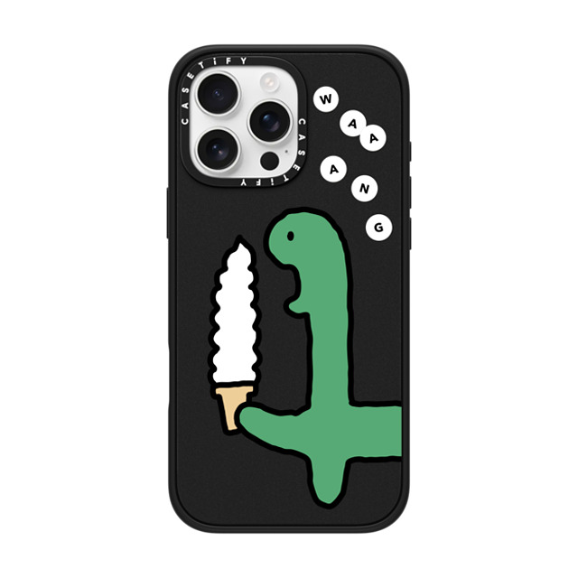 JOGUMAN x CASETiFY iPhone 16 Pro Max ケース マットブラック インパクトケース MagSafe対応 Soft Serve Brachio