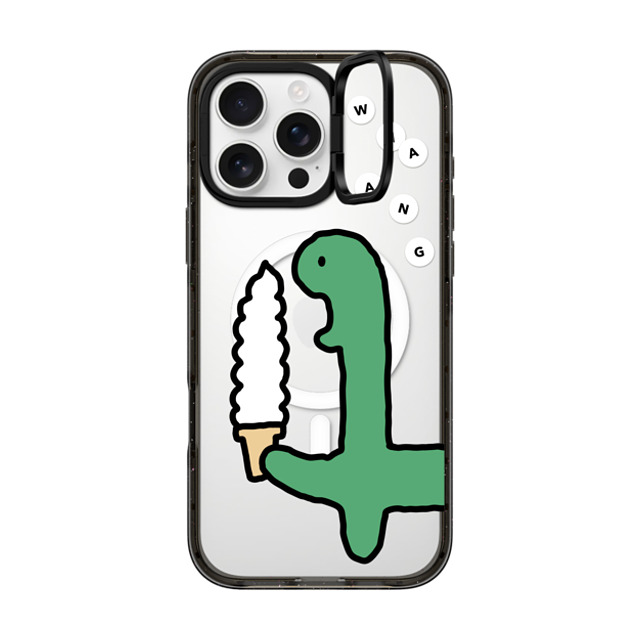 JOGUMAN x CASETiFY iPhone 16 Pro Max ケース ブラック インパクトリングスタンドケース MagSafe対応 Soft Serve Brachio