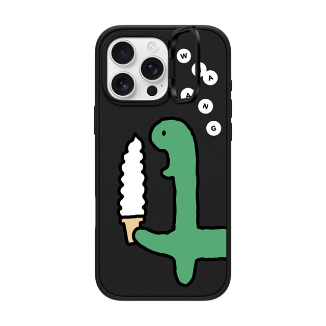 JOGUMAN x CASETiFY iPhone 16 Pro Max ケース マットブラック インパクトリングスタンドケース MagSafe対応 Soft Serve Brachio