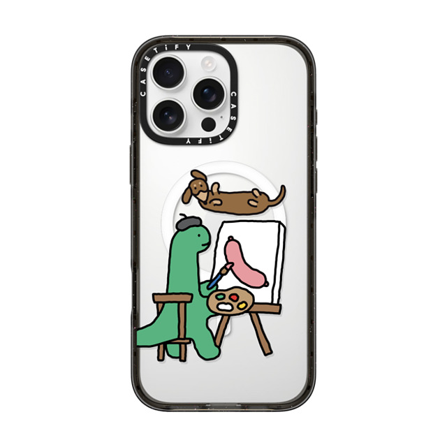 JOGUMAN x CASETiFY iPhone 16 Pro Max ケース ブラック インパクトケース MagSafe対応 Draw Me