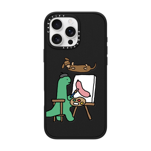 JOGUMAN x CASETiFY iPhone 16 Pro Max ケース マットブラック インパクトケース MagSafe対応 Draw Me