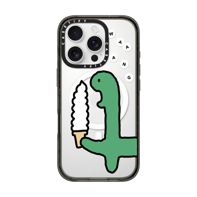 JOGUMAN x CASETiFY iPhone 16 Pro ケース ブラック インパクトケース MagSafe対応 Soft Serve Brachio