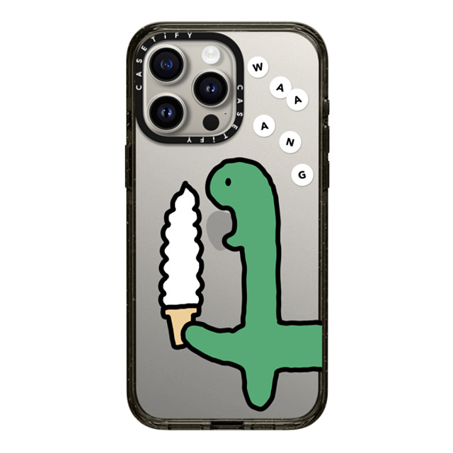 JOGUMAN x CASETiFY iPhone 15 Pro Max ケース ブラック インパクトケース Soft Serve Brachio