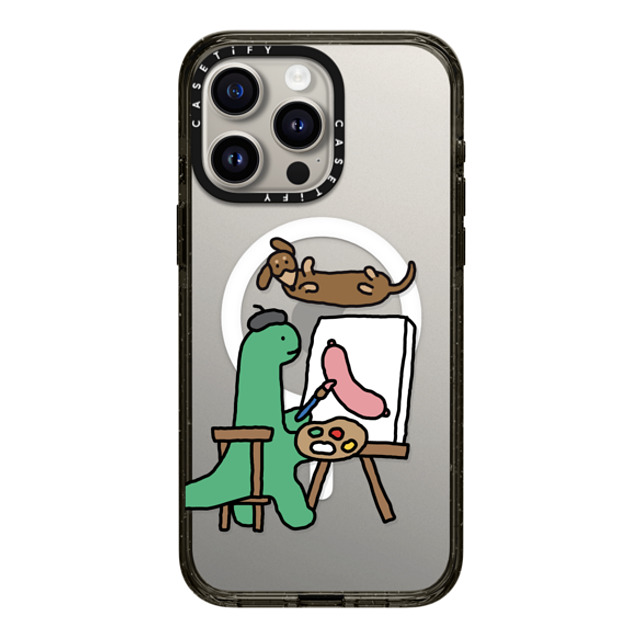 JOGUMAN x CASETiFY iPhone 15 Pro Max ケース ブラック インパクトケース MagSafe対応 Draw Me