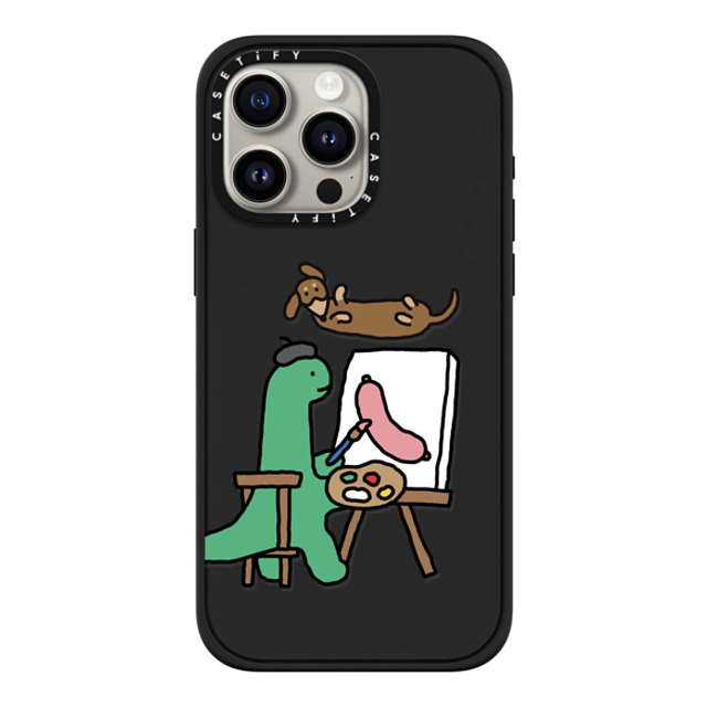 JOGUMAN x CASETiFY iPhone 15 Pro Max ケース マットブラック インパクトケース MagSafe対応 Draw Me