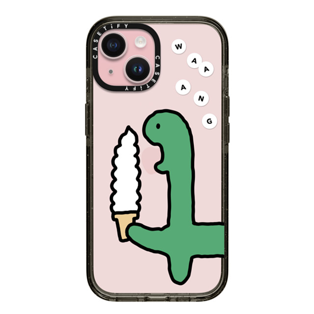 JOGUMAN x CASETiFY iPhone 15 ケース ブラック インパクトケース Soft Serve Brachio