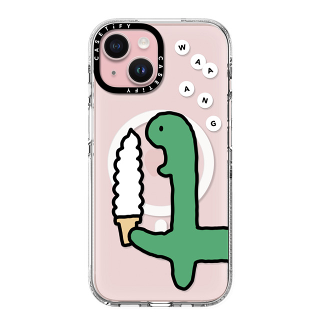 JOGUMAN x CASETiFY iPhone 15 ケース クリア クリア ケース MagSafe対応 Soft Serve Brachio