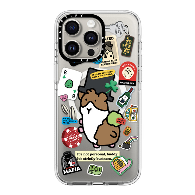 JOGUMAN x CASETiFY iPhone 15 Pro Max ケース クリア クリア ケース MagSafe対応 Rigatoni the Guinea Pig