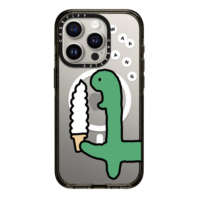 JOGUMAN x CASETiFY iPhone 15 Pro ケース ブラック インパクトケース MagSafe対応 Soft Serve Brachio