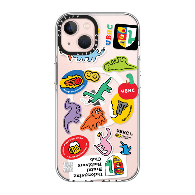 JOGUMAN x CASETiFY iPhone 13 ケース クリア クリア ケース MagSafe対応 UBHC Sticker