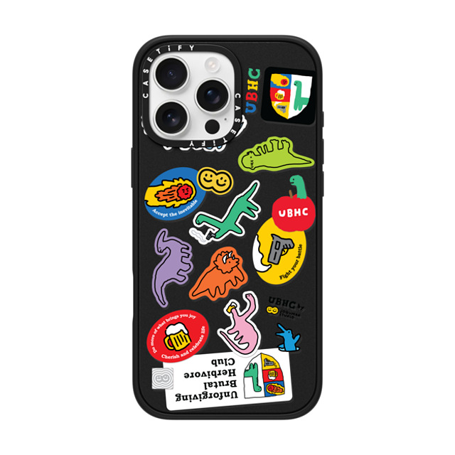 JOGUMAN x CASETiFY iPhone 16 Pro Max ケース マットブラック インパクトケース MagSafe対応 UBHC Sticker