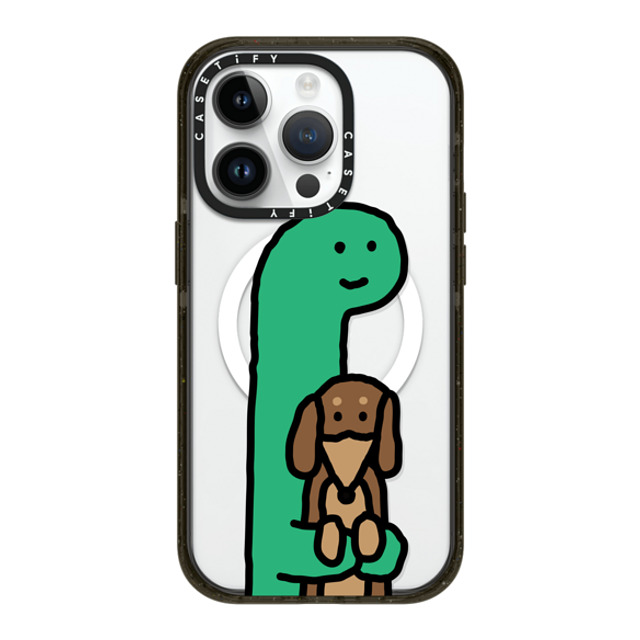 JOGUMAN x CASETiFY iPhone 14 Pro ケース ブラック インパクトケース MagSafe対応 Hold me