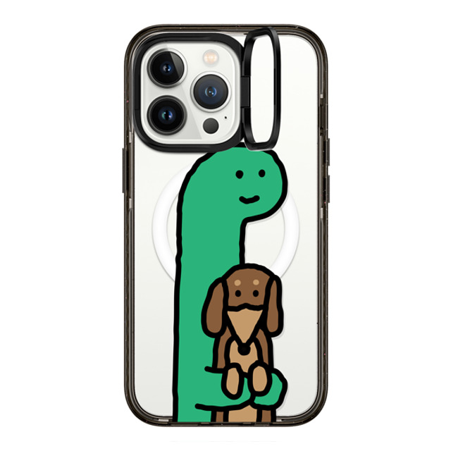 JOGUMAN x CASETiFY iPhone 13 Pro Case Dog,Dinosaur Black インパクトリングスタンドケース MagSafe対応 Hold me Back to School JOGUMAN x CASETiFY iPhone 13 Pro Case Dog,Dinosaur Black インパクトリングスタンドケース MagSafe対応 Hold me Back to School