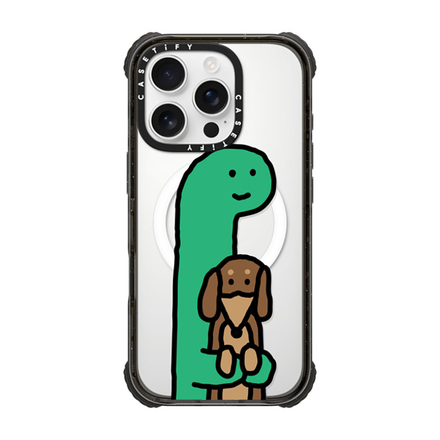 JOGUMAN x CASETiFY iPhone 16 Pro Case Dog,Dinosaur Black ウルトラ インパクトケース MagSafe 対応 Hold me Back to School JOGUMAN x CASETiFY iPhone 16 Pro Case Dog,Dinosaur Black ウルトラ インパクトケース MagSafe 対応 Hold me Back to School