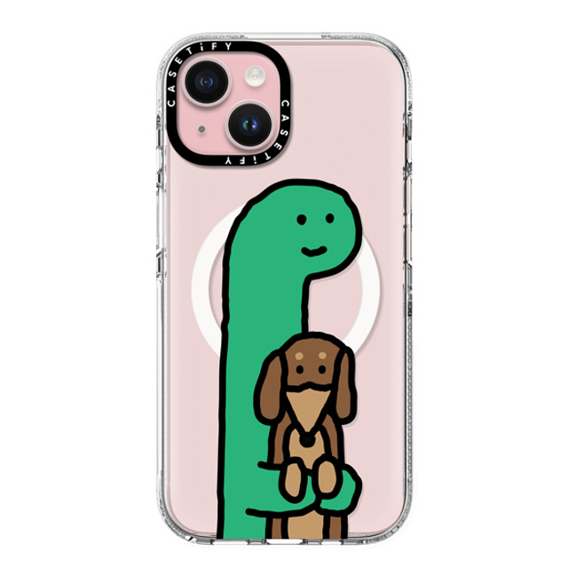 JOGUMAN x CASETiFY iPhone 15 ケース クリア クリア ケース MagSafe対応 Hold me