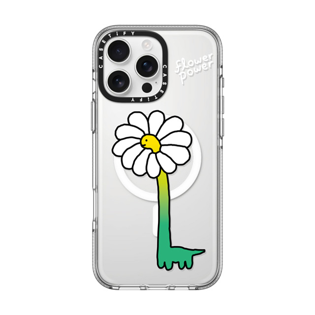 JOGUMAN x CASETiFY iPhone 16 Pro Max Case Floral,Dinosaur Clear Clear Case MagSafe Compatible Flower Power Mother's Day JOGUMAN x CASETiFY iPhone 16 Pro Max Case Floral,Dinosaur Clear Clear Case MagSafe Compatible Flower Power Mother's Day