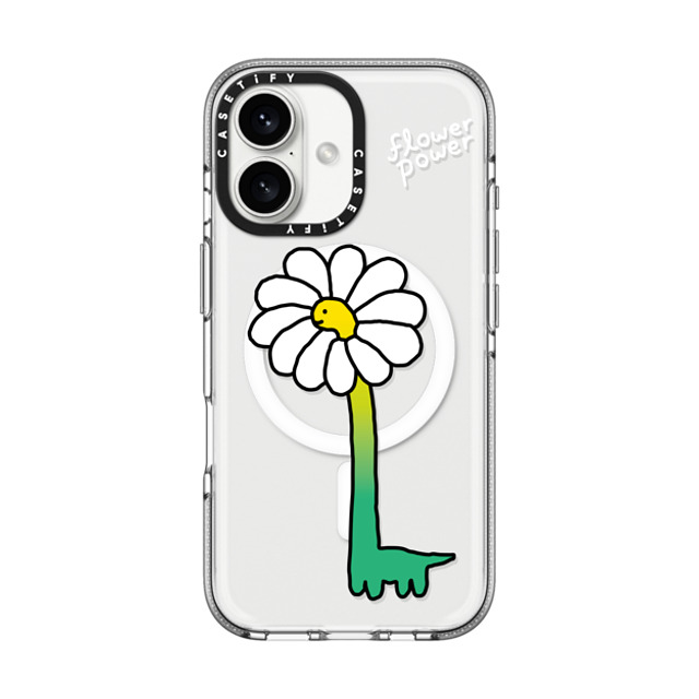 JOGUMAN x CASETiFY iPhone 16 Case Floral,Dinosaur クリア クリア ケース MagSafe対応 Flower Power Mother's Day JOGUMAN x CASETiFY iPhone 16 Case Floral,Dinosaur クリア クリア ケース MagSafe対応 Flower Power Mother's Day