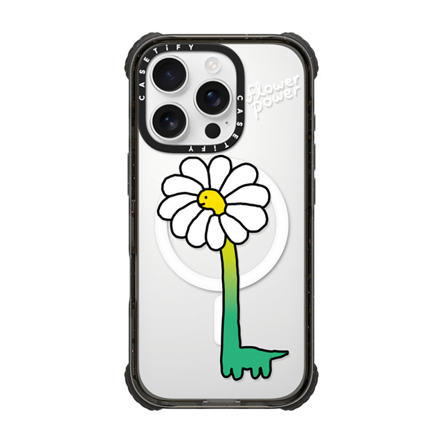 JOGUMAN x CASETiFY iPhone 16 Pro Case Floral,Dinosaur ブラック ウルトラ インパクトケース MagSafe 対応 Flower Power Mother's Day JOGUMAN x CASETiFY iPhone 16 Pro Case Floral,Dinosaur ブラック ウルトラ インパクトケース MagSafe 対応 Flower Power Mother's Day