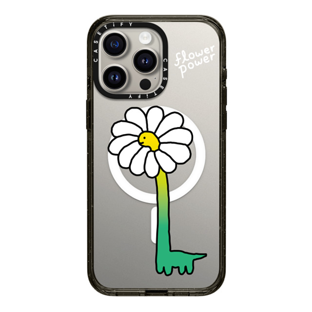 JOGUMAN x CASETiFY iPhone 15 Pro Max Case Floral,Dinosaur ブラック インパクトケース MagSafe対応 Flower Power Mother's Day JOGUMAN x CASETiFY iPhone 15 Pro Max Case Floral,Dinosaur ブラック インパクトケース MagSafe対応 Flower Power Mother's Day