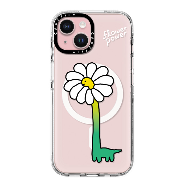 JOGUMAN x CASETiFY iPhone 15 Case Floral,Dinosaur Clear Clear Case MagSafe Compatible Flower Power Mother's Day JOGUMAN x CASETiFY iPhone 15 Case Floral,Dinosaur Clear Clear Case MagSafe Compatible Flower Power Mother's Day