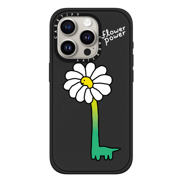JOGUMAN x CASETiFY iPhone 15 Pro Case Floral,Dinosaur マットブラック Impact Case MagSafe Compatible Flower Power Mother's Day JOGUMAN x CASETiFY iPhone 15 Pro Case Floral,Dinosaur マットブラック Impact Case MagSafe Compatible Flower Power Mother's Day